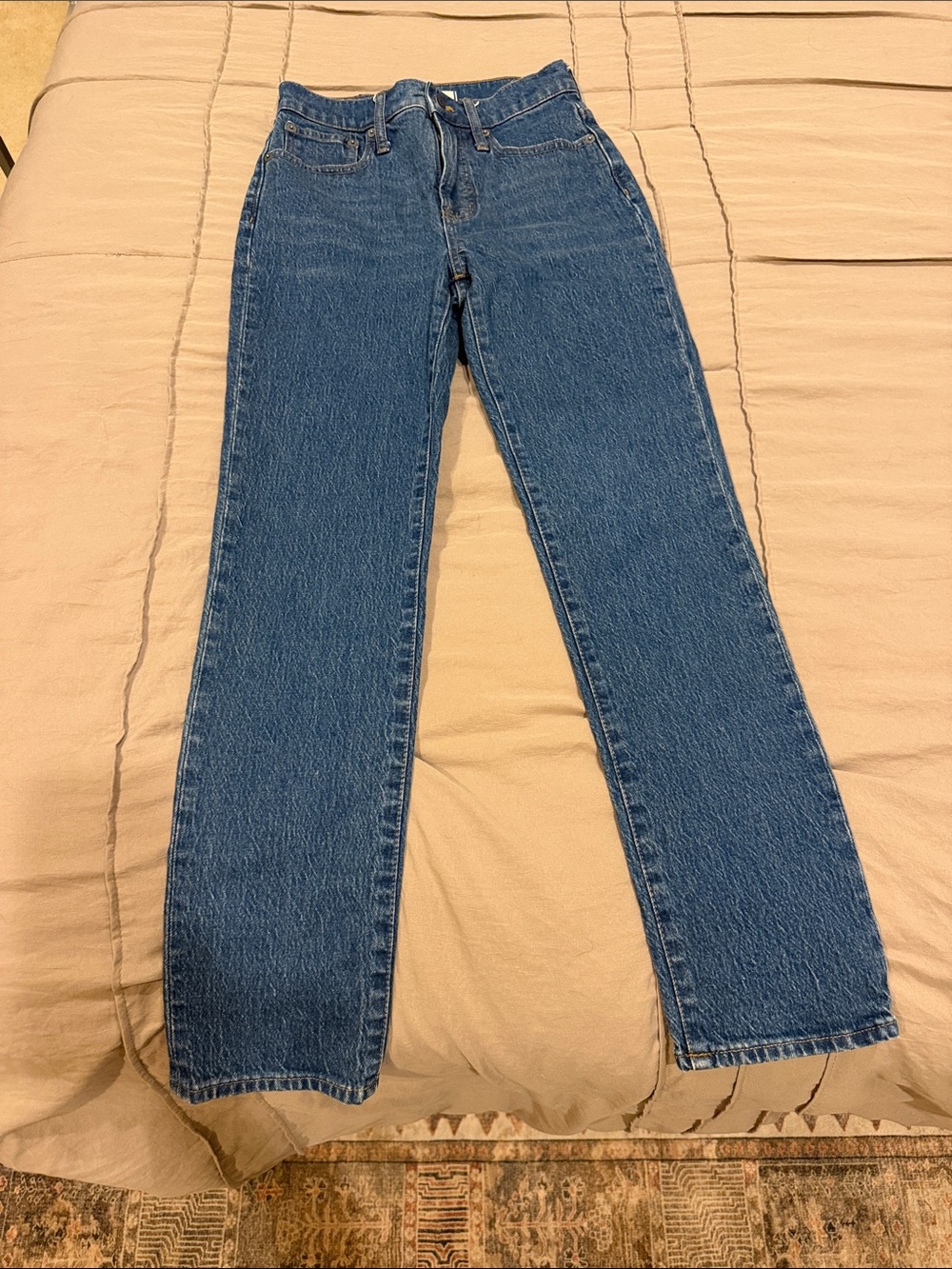 Madewell Straight Leg Jeans in Denim Blue